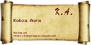 Kobza Aura névjegykártya